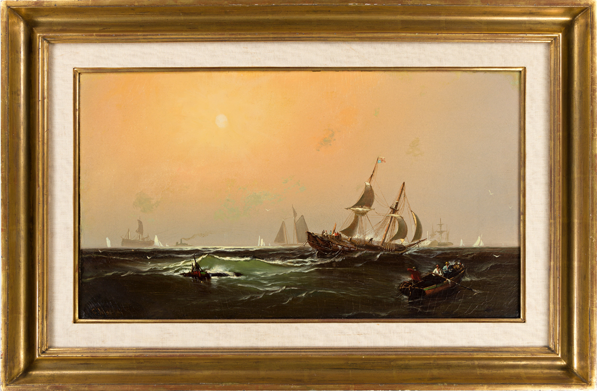 EDWARD MORAN Ship in a State of Distress: An Allegory of the Civil War.